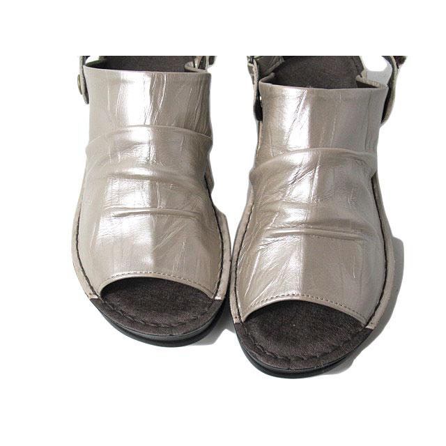 インコルジェ INCHOLJE 4039B オープントゥくしゅくしゅ　2WAYサボ風サンダル レディース 靴【爆買】