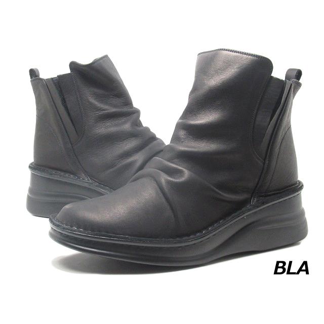 インコルジェ INCHOLJE 83317 サイドゴアショートブーツ レディース 靴