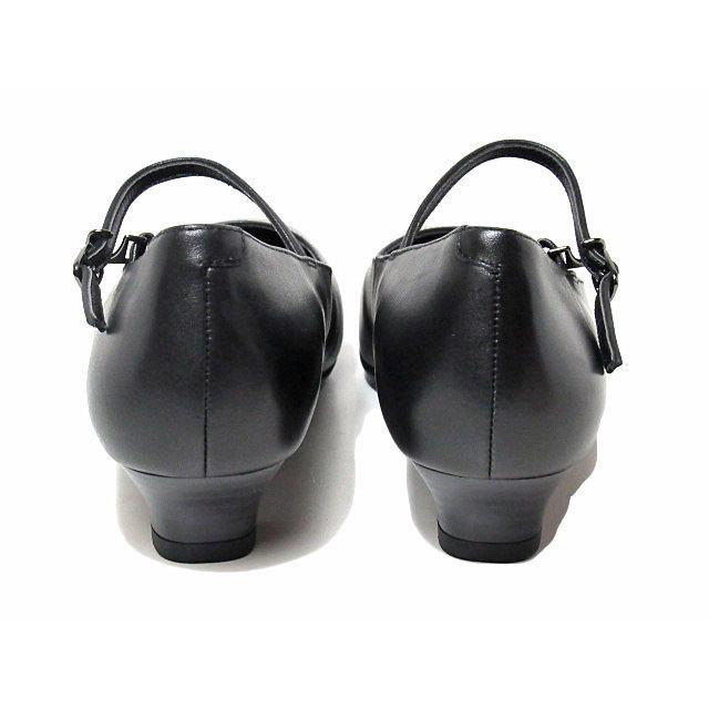 ing イング IGLF23371 2E ストラップ付ブラックプレーンパンプス ing イング IGLF23371 2E ストラップ付ブラックプレーンパンプス