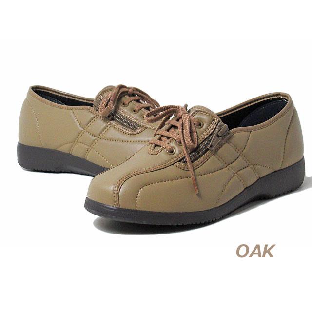 くつろぎエルダー KE323 コンフォートシューズ 外側ファスナー付き 4E