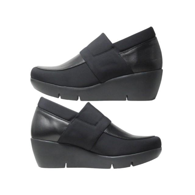 MONET（モネ） Monet 883011 3E 厚底ソールスリッポンシューズ