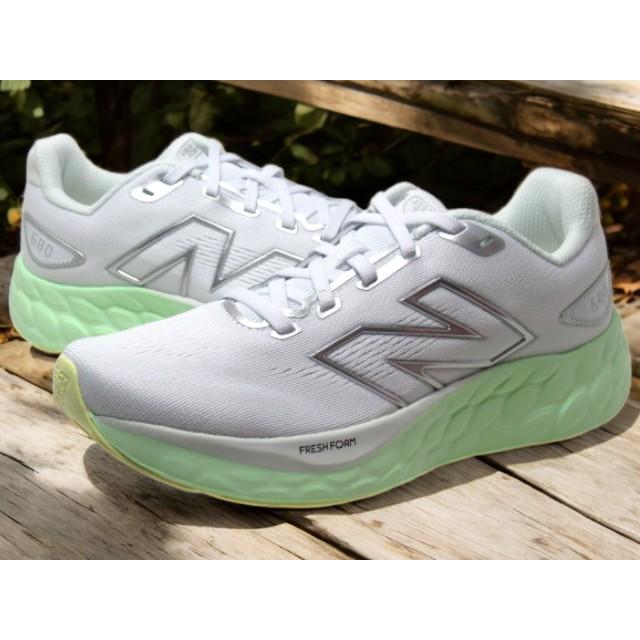 New Balance（ニューバランス） new balance W680 RM8/WHITE-GREEN