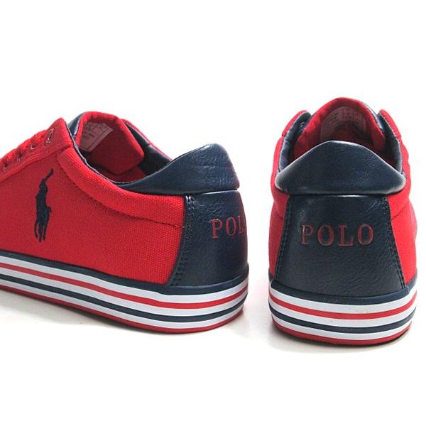 ポロラルフローレン Polo Ralph Lauren Harvey レッド スニーカー メンズ 靴 R767 Red Shoes Wanヤフー店 通販 Yahoo ショッピング