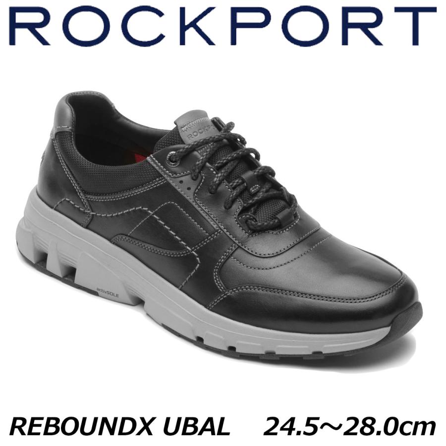 送料無料 ウォーキングシューズ ローカット メンズ FW 秋冬 新作 秋新作 冬新作 人気 流行 定番 2023 ROCKPORT CJ3053 ロックポート リバウンドエックス ウーバル レザースニーカー ブラック 黒 靴 ROCKPORT（ロックポート） ROCKPORT CJ3053 リバウンドエックス