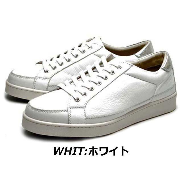 リーガルウォーカー ディアスキン スニーカー ホワイト 25.0cm リーガルウォーカー 324W ディアスキン スニーカー ホワイト