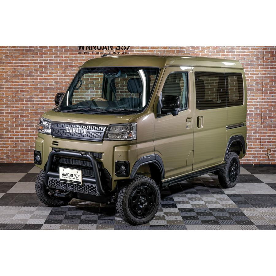 WANGAN357 S700V S710V S700W S710W ハイゼットカーゴ アトレーワゴン 4WD 4インチ リフトアップ ブロックキット 即納357A037の画像