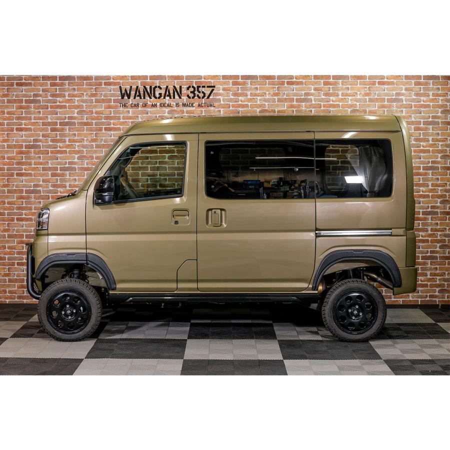 WANGAN357 S700V S710V S700W S710W ハイゼットカーゴ アトレーワゴン 4WD 4インチ リフトアップ ブロックキット 即納357A037の画像