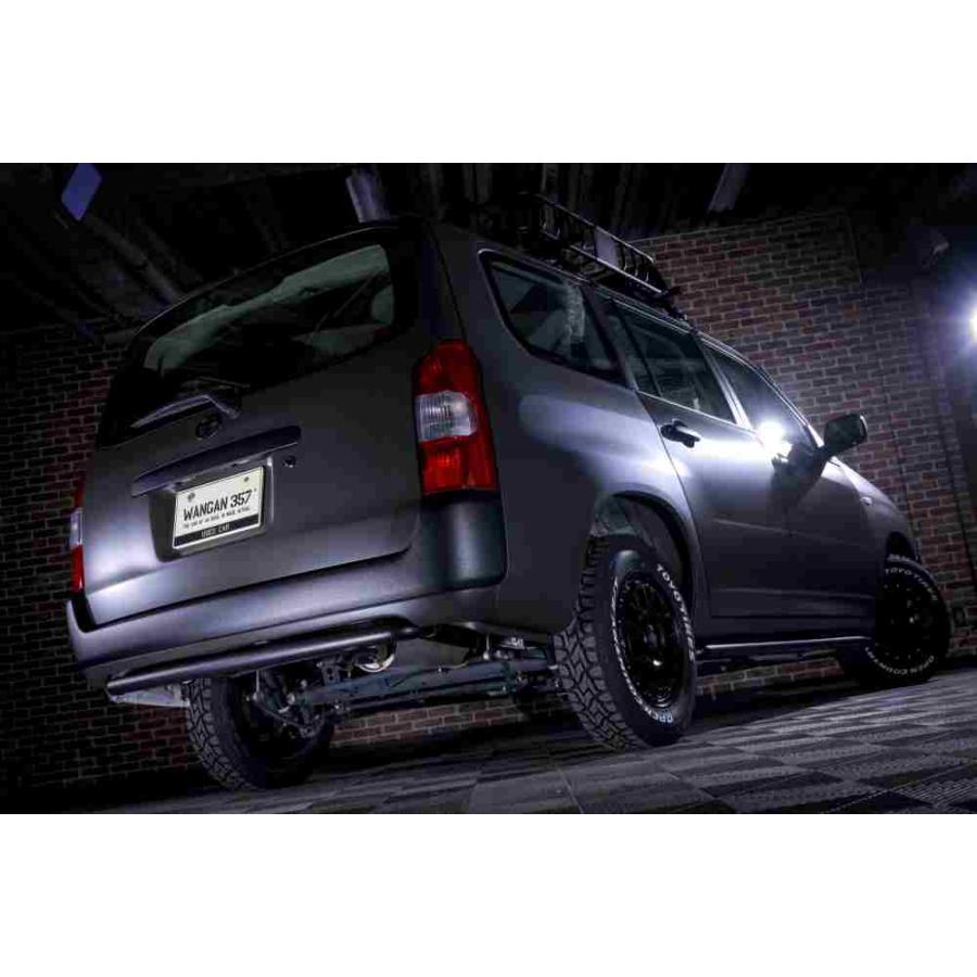 WANGAN357 リアガードバー リアグリルガード NCP160  NCP165  プロボックス  サクシード マフラーカッター付 ラプター塗装 | WANGAN357 | 10