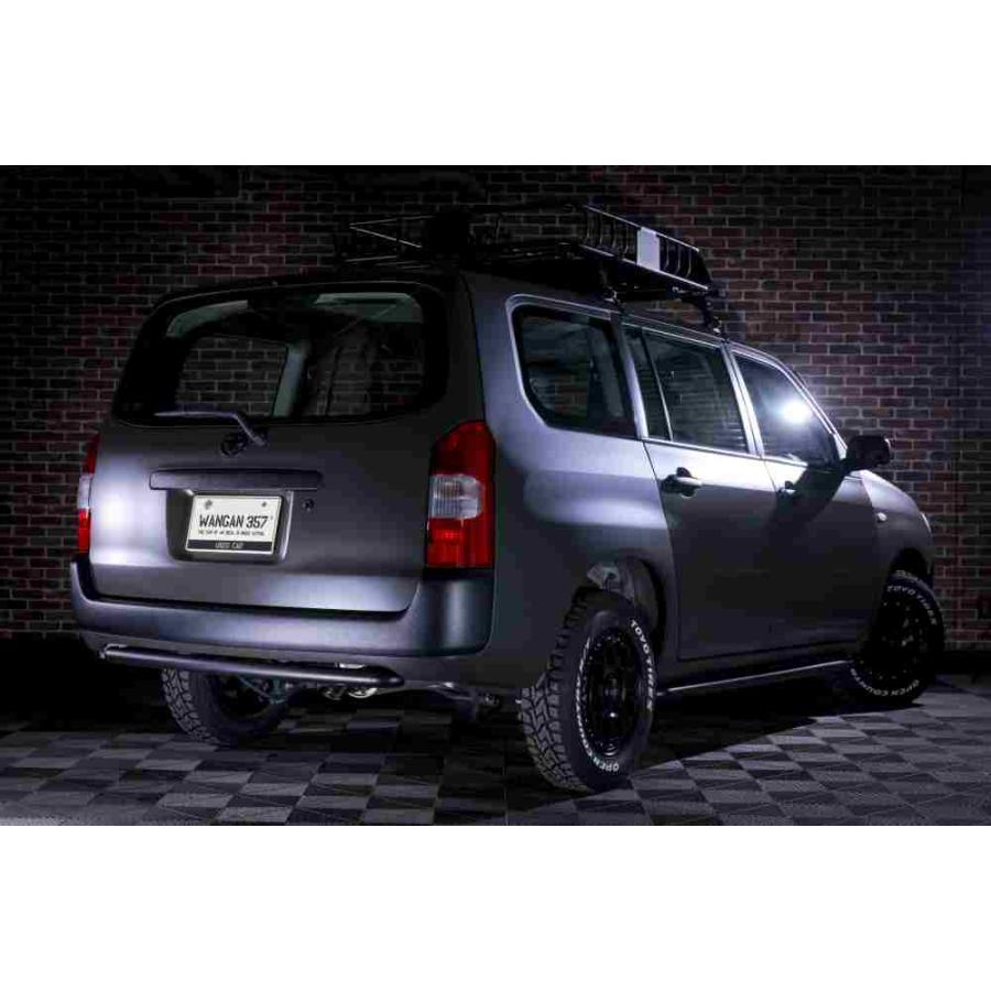 WANGAN357 リアガードバー リアグリルガード NCP160  NCP165  プロボックス  サクシード マフラーカッター付 ラプター塗装 | WANGAN357 | 12