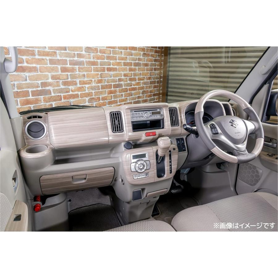 WANGAN357 DA17W エブリーワゴン エブリイワゴン  白木目 マット白木目ウッド ホワイトウッド ウッドコンビ ステアリング ハンドル | WANGAN357 | 17