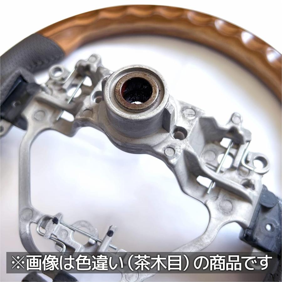 WANGAN357 DA17W エブリーワゴン エブリイワゴン  白木目 マット白木目ウッド ホワイトウッド ウッドコンビ ステアリング ハンドル | WANGAN357 | 19