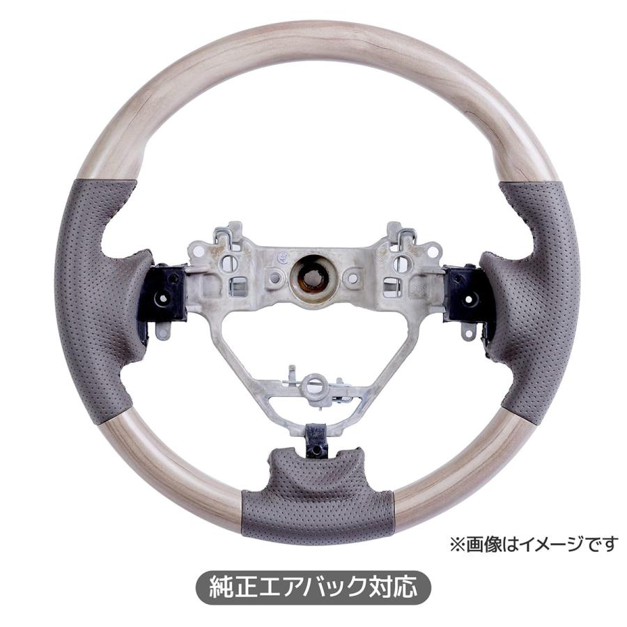 WANGAN357 DA17W エブリーワゴン エブリイワゴン  白木目 マット白木目ウッド ホワイトウッド ウッドコンビ ステアリング ハンドル | WANGAN357 | 09