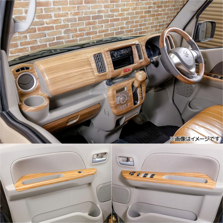 WANGAN357 DA17V エブリイバン エブリー バン マット木目ウッド室内