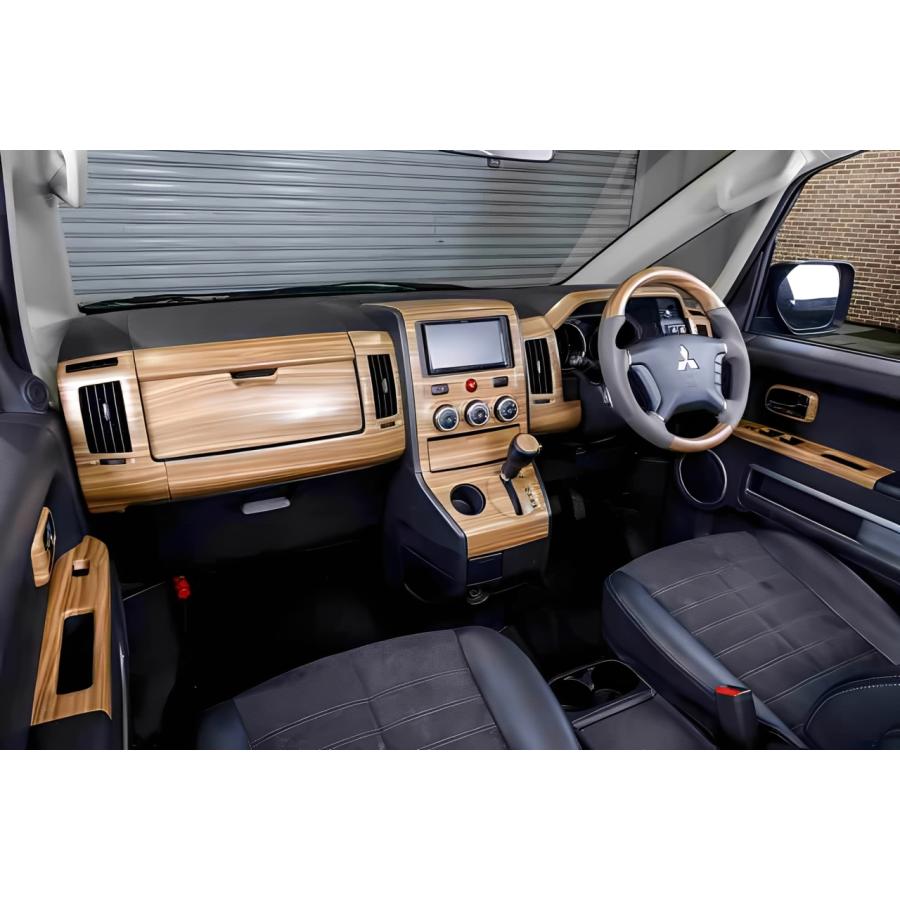 WANGAN357 CV2W CV5W デリカ D:5 D5 前期 茶木目ウッド インテリア