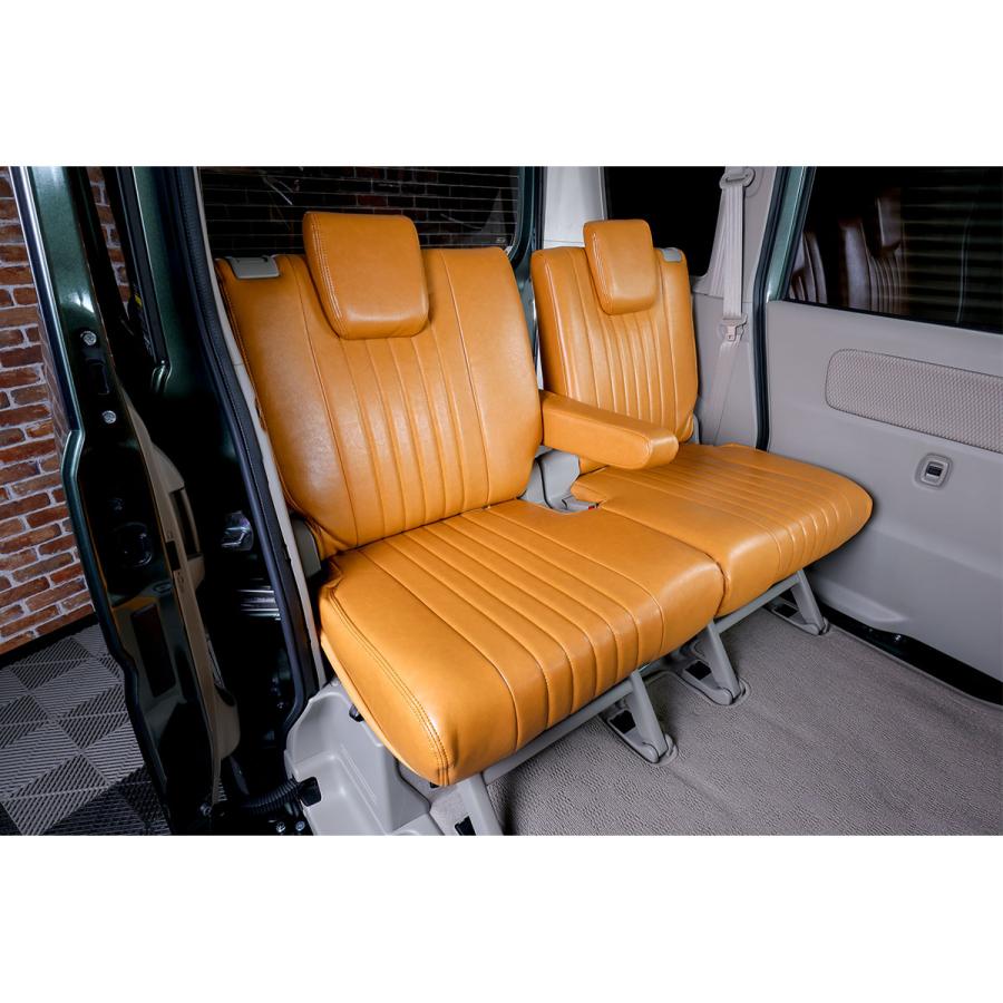 WANGAN357 DA17W エブリィワゴン エブリーワゴン JP PZ H27/2〜 フロント リア 一台分 シートカバー レトロキャメル357B079 | WANGAN357 | 03