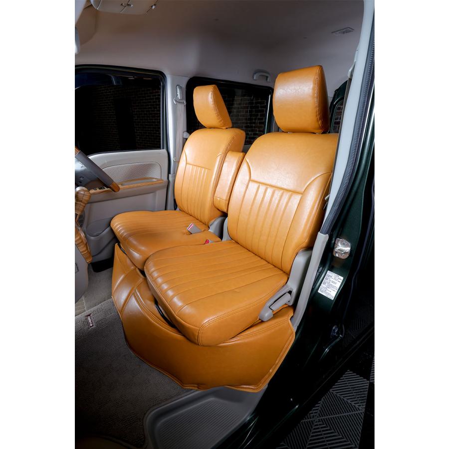 WANGAN357 DA17W エブリィワゴン エブリーワゴン JP PZ H27/2〜 フロント リア 一台分 シートカバー レトロキャメル357B079 | WANGAN357 | 08