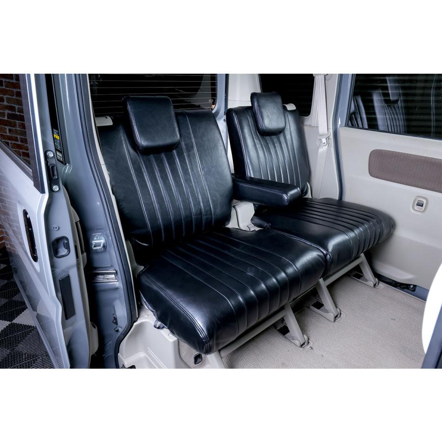 WANGAN357 DA17W エブリィワゴン エブリーワゴン JP PZ H27/2〜 フロント リア 一台分 シートカバー レトロブラック357B080 |  | 11