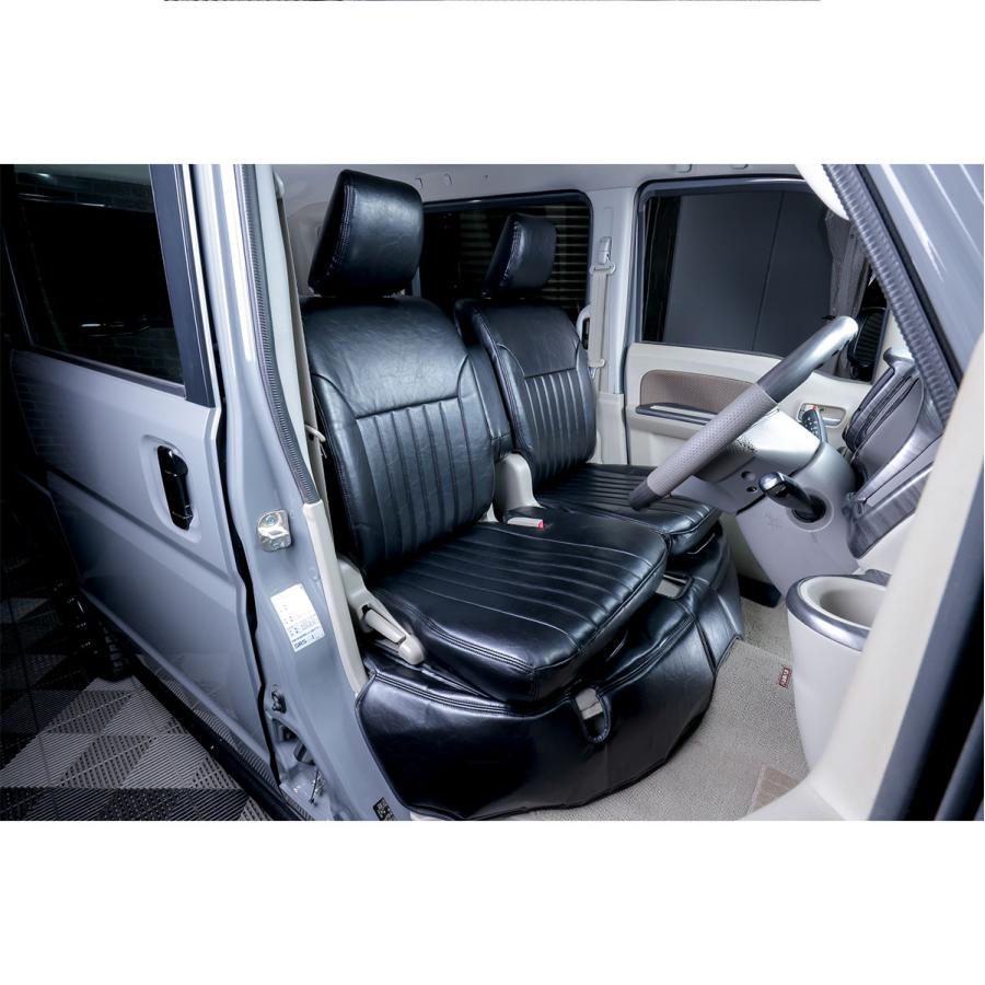 WANGAN357 DA17W エブリィワゴン エブリーワゴン JP PZ H27/2〜 フロント リア 一台分 シートカバー レトロブラック357B080 |  | 02