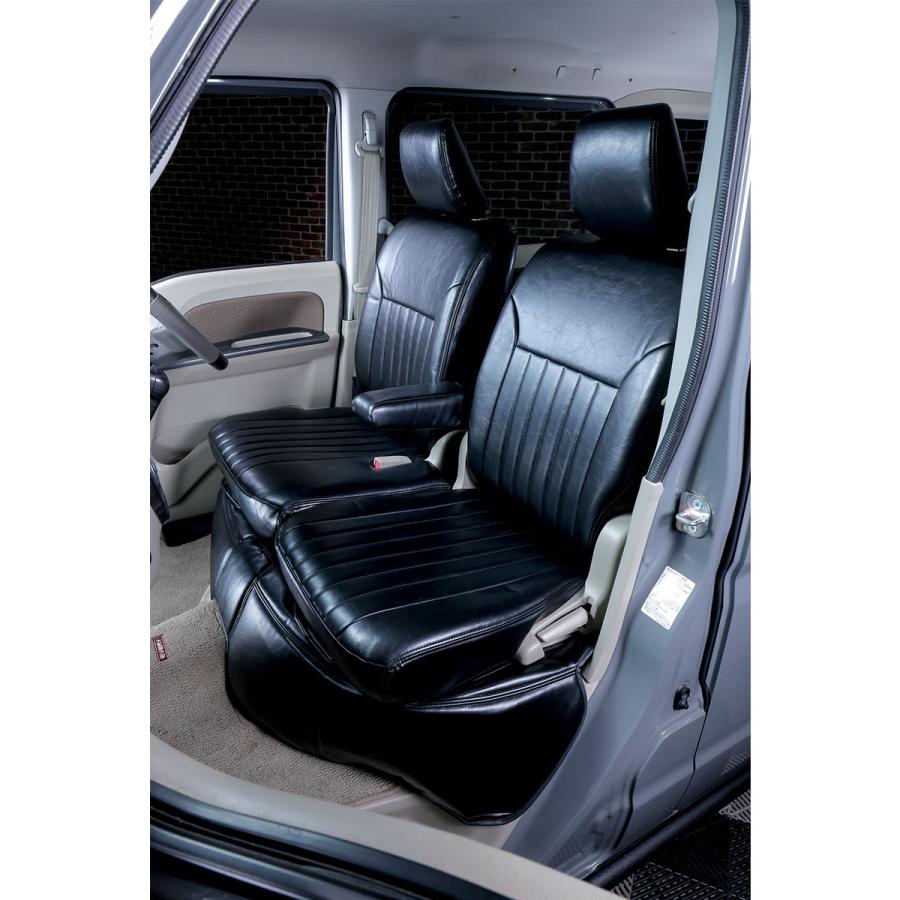 WANGAN357 DA17W エブリィワゴン エブリーワゴン JP PZ H27/2〜 フロント リア 一台分 シートカバー レトロブラック357B080 |  | 05