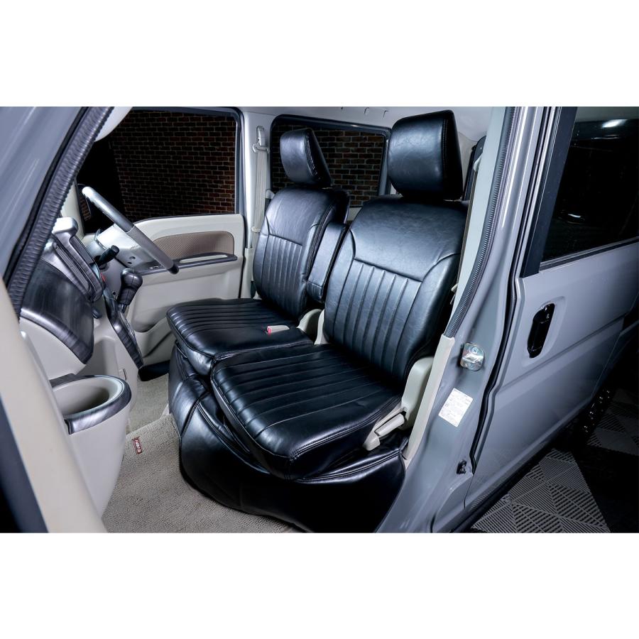 WANGAN357 DA17W エブリィワゴン エブリーワゴン JP PZ H27/2〜 フロント リア 一台分 シートカバー レトロブラック357B080 |  | 09