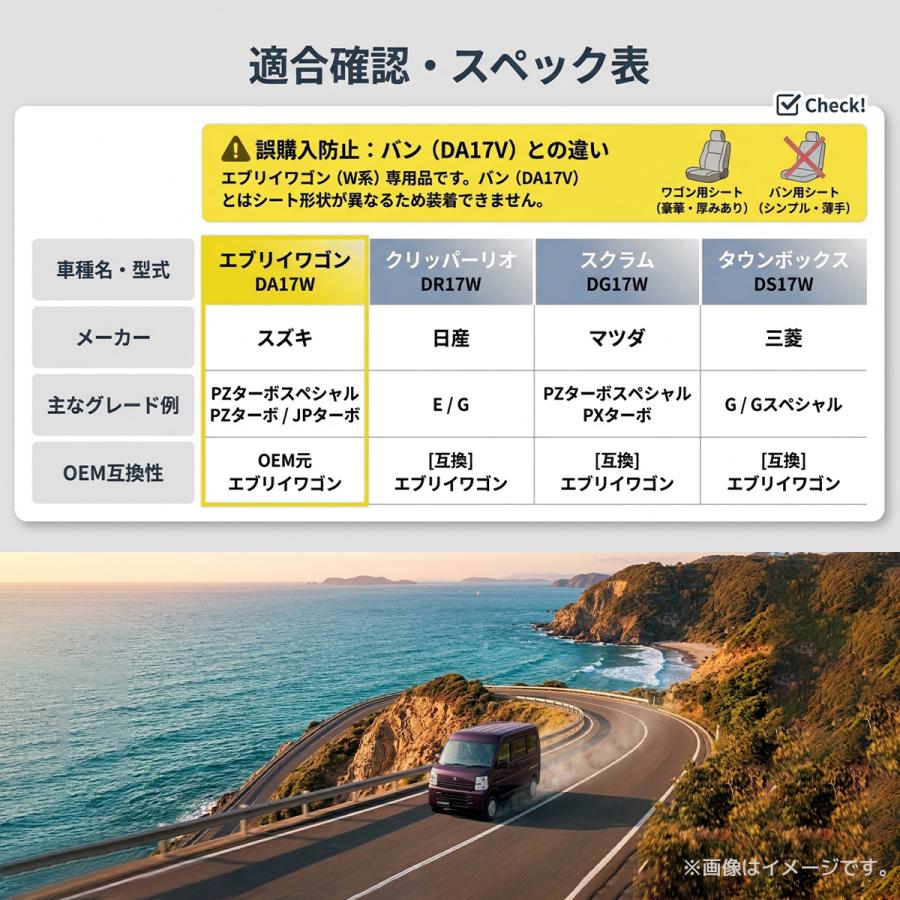 エブリイワゴン DA17W エンジンキルトマット フロントデッキカバー レトロブラウン 断熱材入り レザー 内装 カスタム パーツ WANGAN357 |  | 07