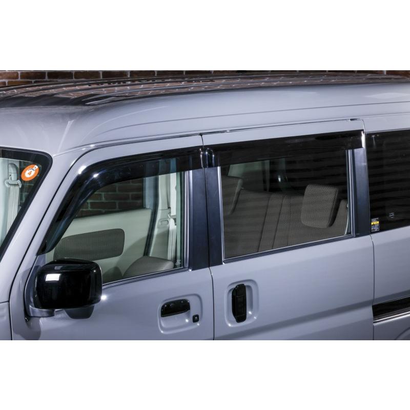 WANGAN357 DA64V DA64W エブリイ ワゴン エブリー バン サイドバイザー ドアバイザー フロント リア 左右セット 357C005 | WANGAN357 | 05