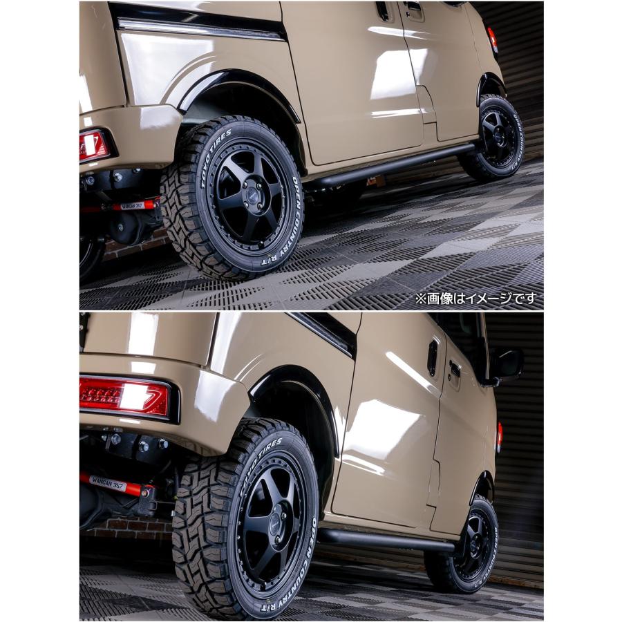 WANGAN357 DA17V DA17W エヴリィバン エヴリィワゴン オーバーフェンダー フェンダーモール 一台 未塗装 | WANGAN357 | 17