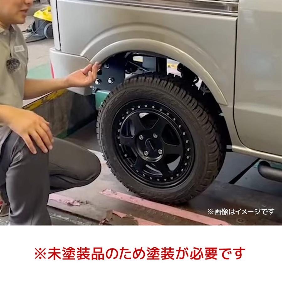 WANGAN357 DA17V DA17W エヴリィバン エヴリィワゴン オーバーフェンダー フェンダーモール 一台 未塗装 | WANGAN357 | 06