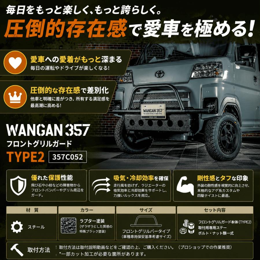 WANGAN357 WANGAN357 S700 S710 アトレー ハイゼットカーゴ デッキバン