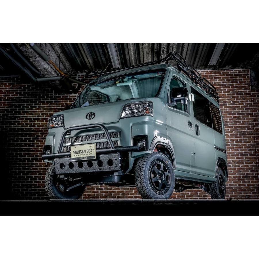 WANGAN357 S700 S710 アトレー ハイゼットカーゴ　デッキバン 新型 フロントグリルガード TYPE2 グリルバー ラプター塗装 | WANGAN357 | 09