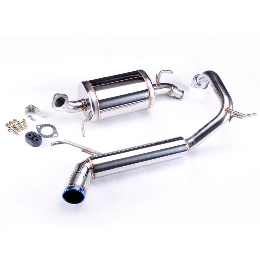 車検対応スポーツマフラー JQR ハスラー/フレアクロスオーバー MR52S/MS52S R2年式〜 4WDターボ "Advance Low Tone" | WANGAN357 | 01