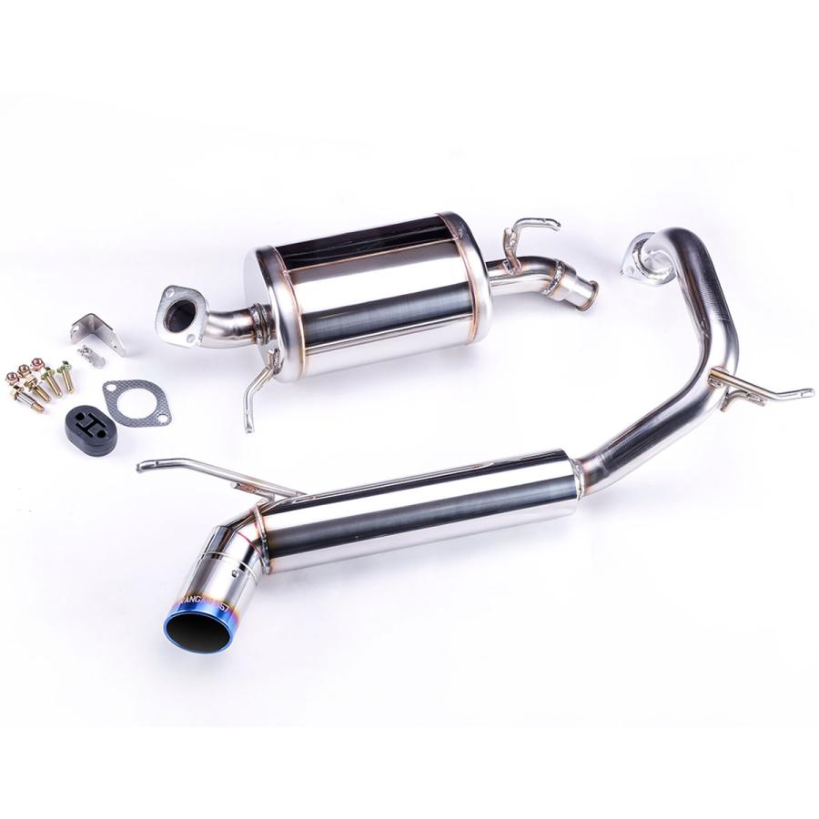 車検対応スポーツマフラー JQR ハスラー/フレアクロスオーバー MR52S/MS52S R2年式〜 4WDターボ "Advance Low Tone" | WANGAN357 | 02