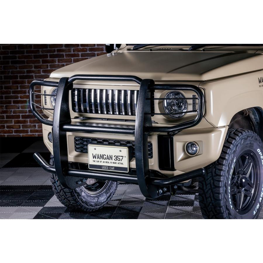 ジムニー フロントバンパーガード フォグランプ付き ブラック JB64W JB74W JC74W ジムニー シエラ ノマド フロントバンパーガード