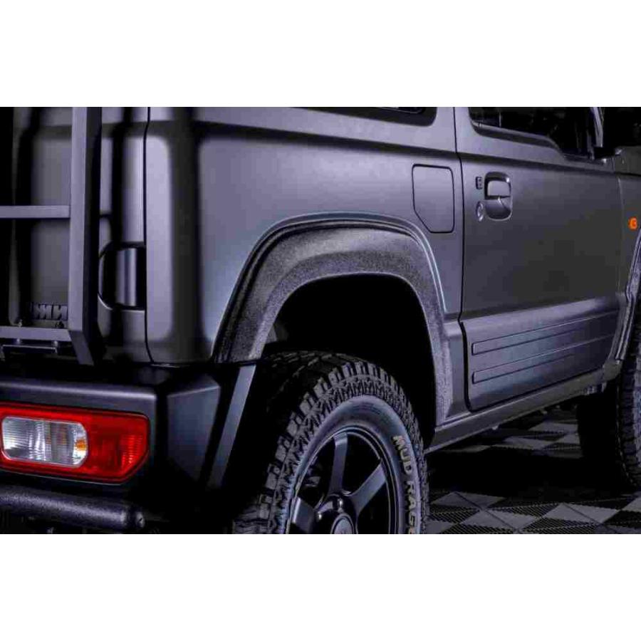 送料無料　シェビーバン バンデューラ オーバーフェンダー トヨタ202 ブラック WANGAN357 JB64W ジムニー / オーバーフェンダー ワイドフェンダー