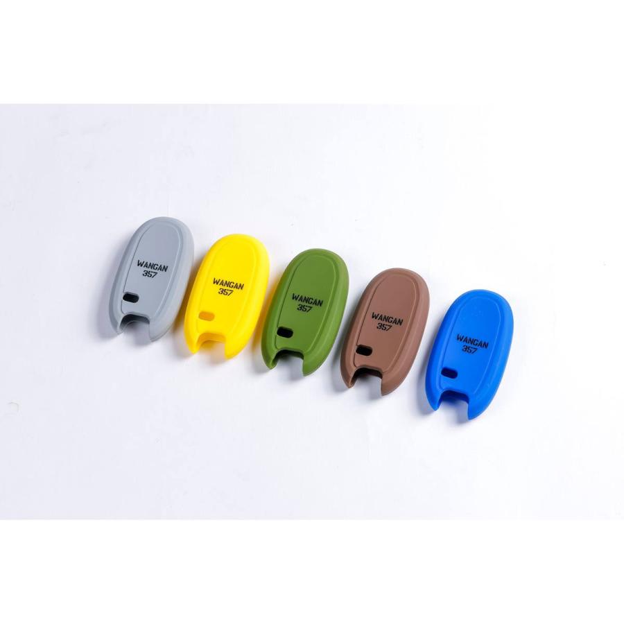 WANGAN357 スズキ専用 シリコン スマートキーカバー　DA17W エヴリィワゴン ブラウン 茶 グリーン 緑 グレー 灰 ブルー 青 イエロー 黄 | WANGAN357 | 09