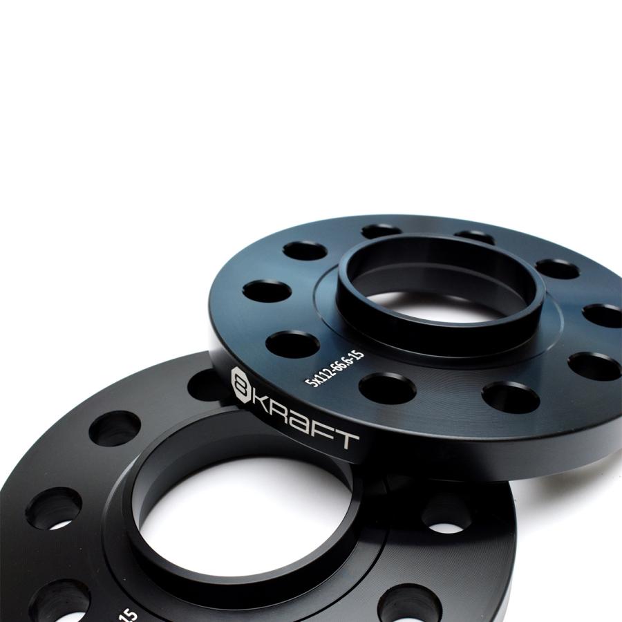 8KRAFT BMW ハブ付 スペーサー 15mm 5H-112 φ66.6 ワイトレ