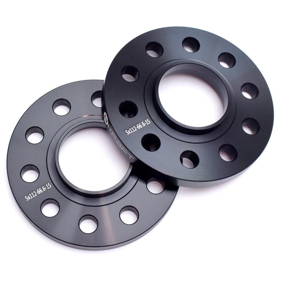 8KRAFT BMW ハブ付 スペーサー 15mm 5H-112 φ66.6 ワイトレ PCD112 5 