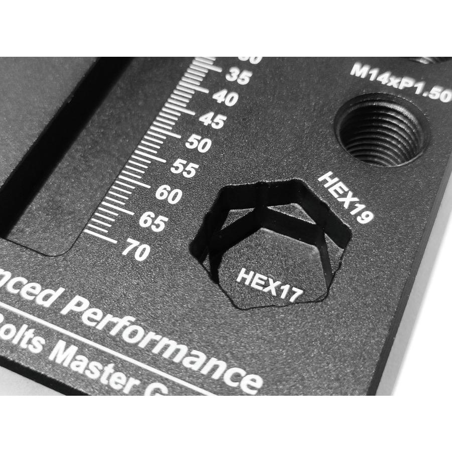 Z.S.S. AP ロングボルト測定ゲージ Wheel Bolts Master Gauge 座面形状