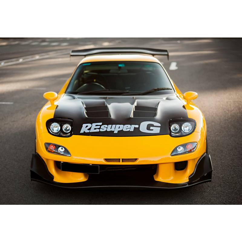 w*e様 fc3s TBOダクト　RX7 Tamon Design GT Bonnet w/ Air Duct for Mazda RX-7 (FC3S