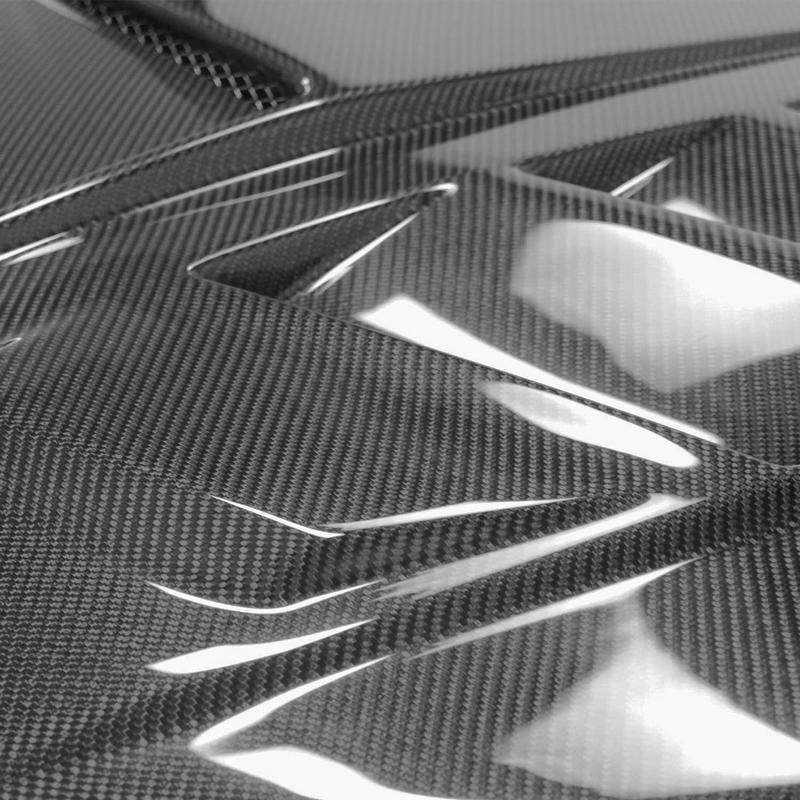 WF PERFORMANCE ホンダ シビック FK8 ダクト有り 綾織り カーボン
