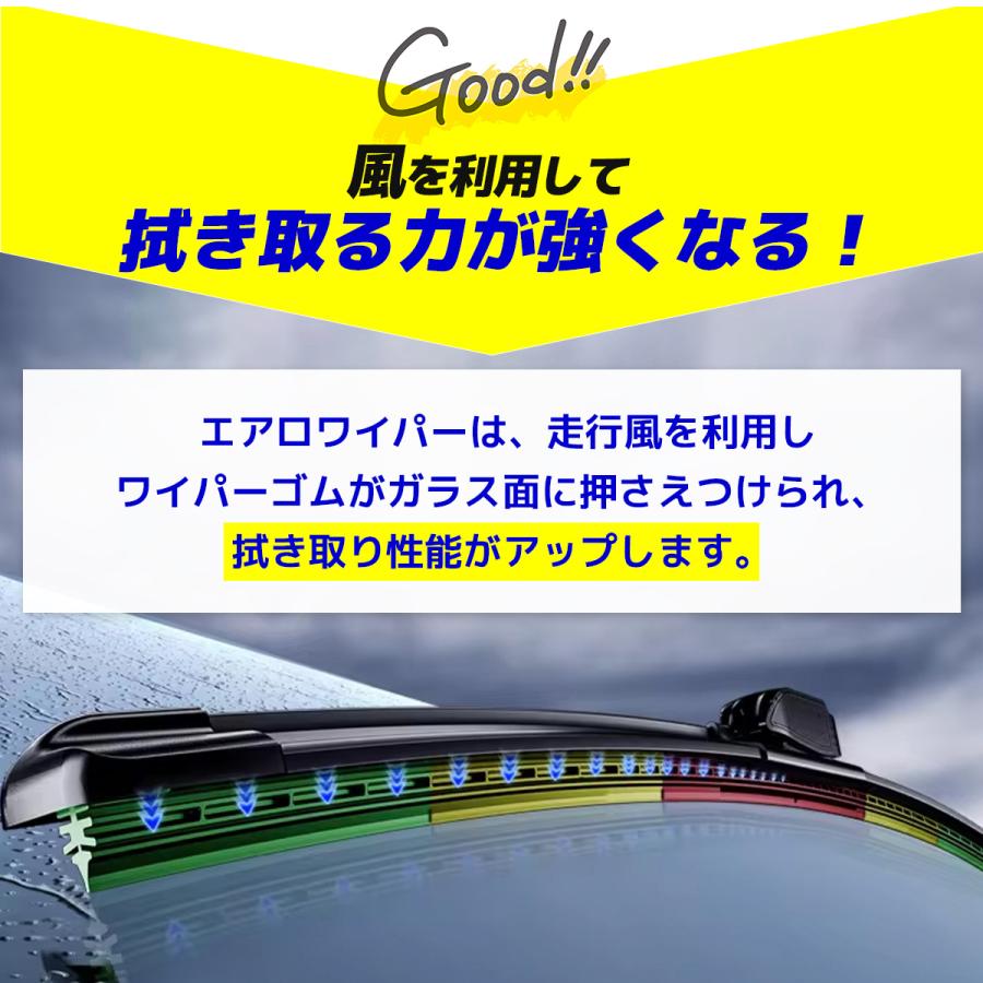 フォード FORD エクスプローラー 5代目（2010年-2019年）U502型 エアロワイパー 2本セット 専用車種アダプタ付 左ハンドル LH 輸入車専用｜nxtrm｜08