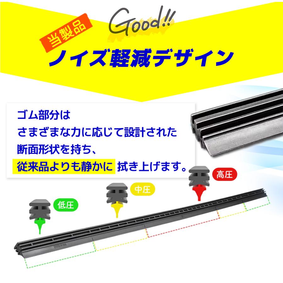 フォード FORD エクスプローラー 5代目（2010年-2019年）U502型 エアロワイパー 2本セット 専用車種アダプタ付 左ハンドル LH 輸入車専用｜nxtrm｜10