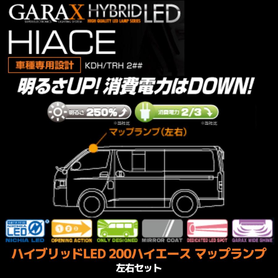 ハイエース　GARAX ハイブリッドLED ハイエース GARAX ハイブリッドLED