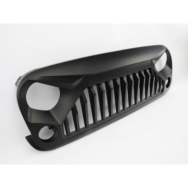 IRONBACK ラングラー JK アングリー フロント グリル ジープ バッド