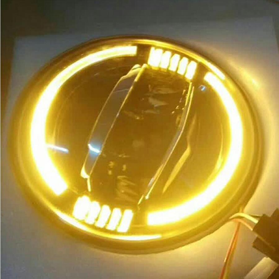 IRONBACK ラングラー JK JLスタイル LED ヘッドライト イカリング