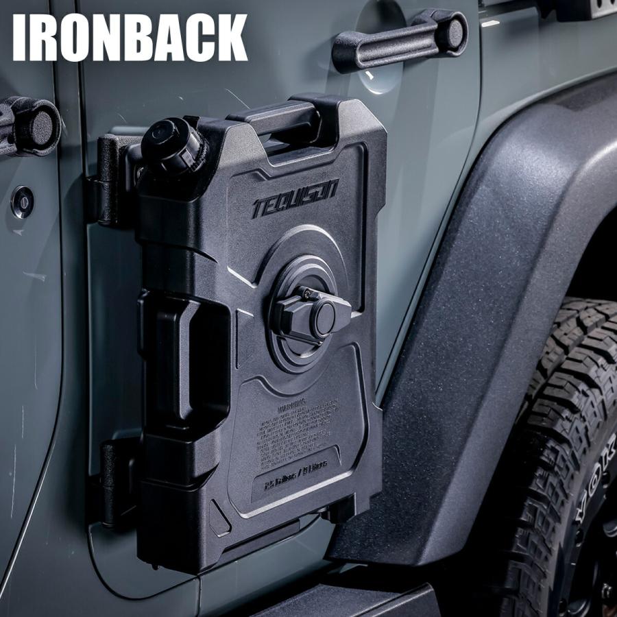 IRONBACK ラングラー JK JL ジープ 9L 燃料タンク サイド ヒンジ ドア