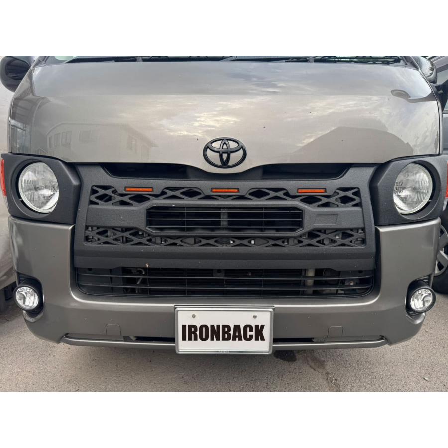 IRONABACK 200系 トヨタ ハイエース 丸目キット エアロ ウィンカー付