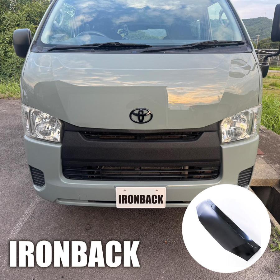 IRONBACK トヨタ ハイエース 200系 バッドフェイス ボンネット 標準