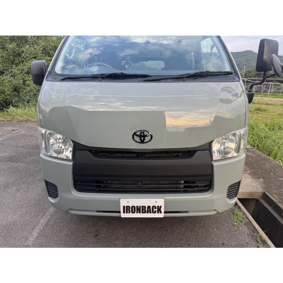 ハイエース 200系1型〜6型 ボンネット バッドフェイス (ナロー)悪顔仕様 IRONBACK トヨタ ハイエース 200系 バッドフェイス ボンネット 標準