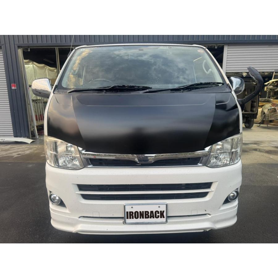 IRONBACK トヨタ ハイエース 200系 バッドフェイス ボンネット 標準